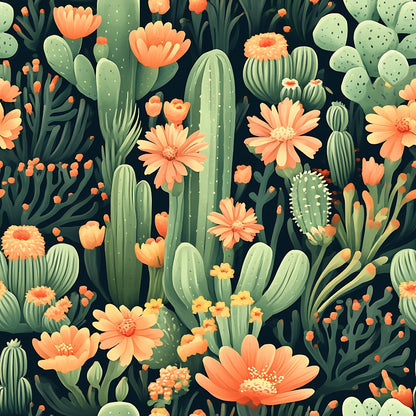 Cactus Gardens Pattern 16 Quilting Cotton Fabric
