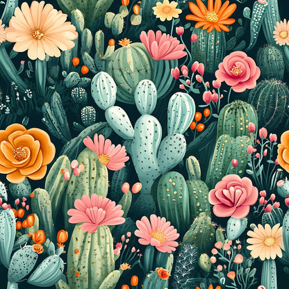Desert Blooms Pattern 17 Minky Fabric