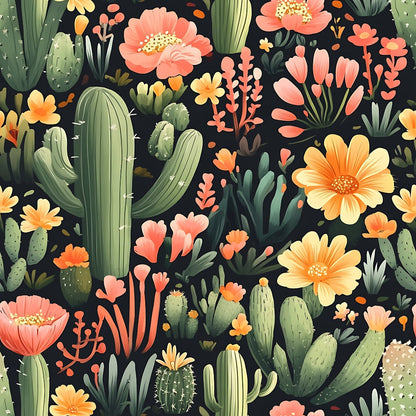 Desert Blooms Pattern 18 Minky Fabric