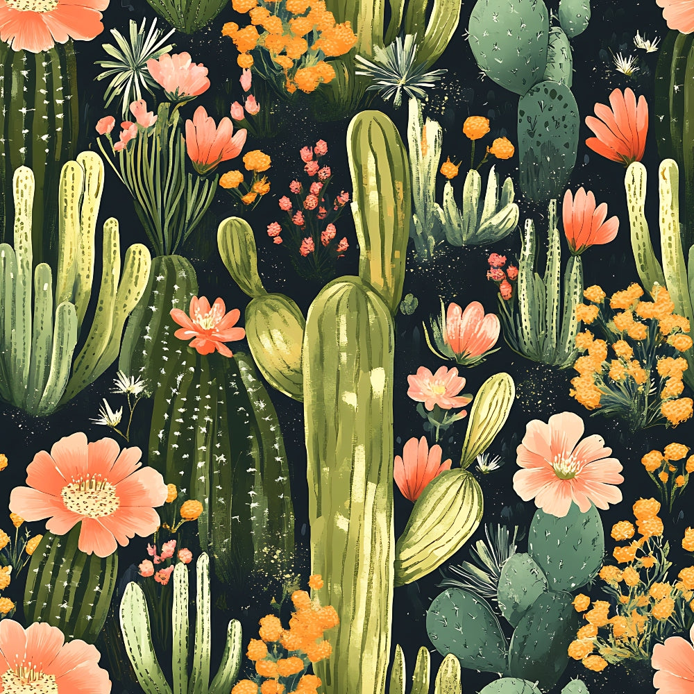 Desert Blooms Pattern 1 Minky Fabric