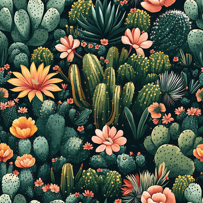Desert Blooms Pattern 3 Minky Fabric