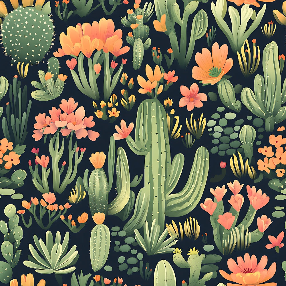 Desert Blooms Pattern 4 Minky Fabric