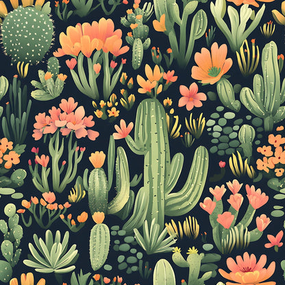 Desert Blooms Pattern 4 Minky Fabric