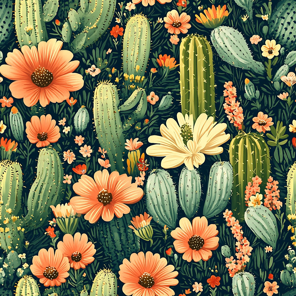 Cactus Gardens Pattern 5 Quilting Cotton Fabric