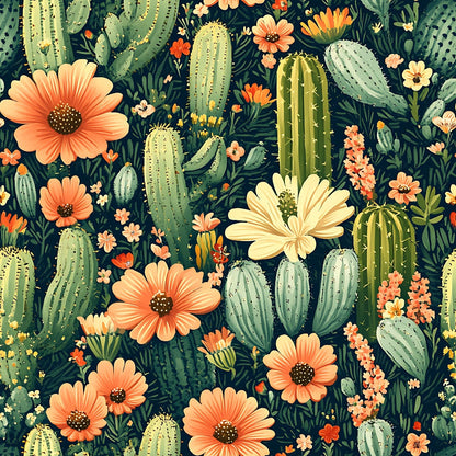 Desert Blooms Pattern 5 Minky Fabric