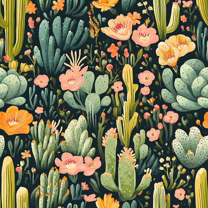 Desert Blooms Pattern 6 Minky Fabric