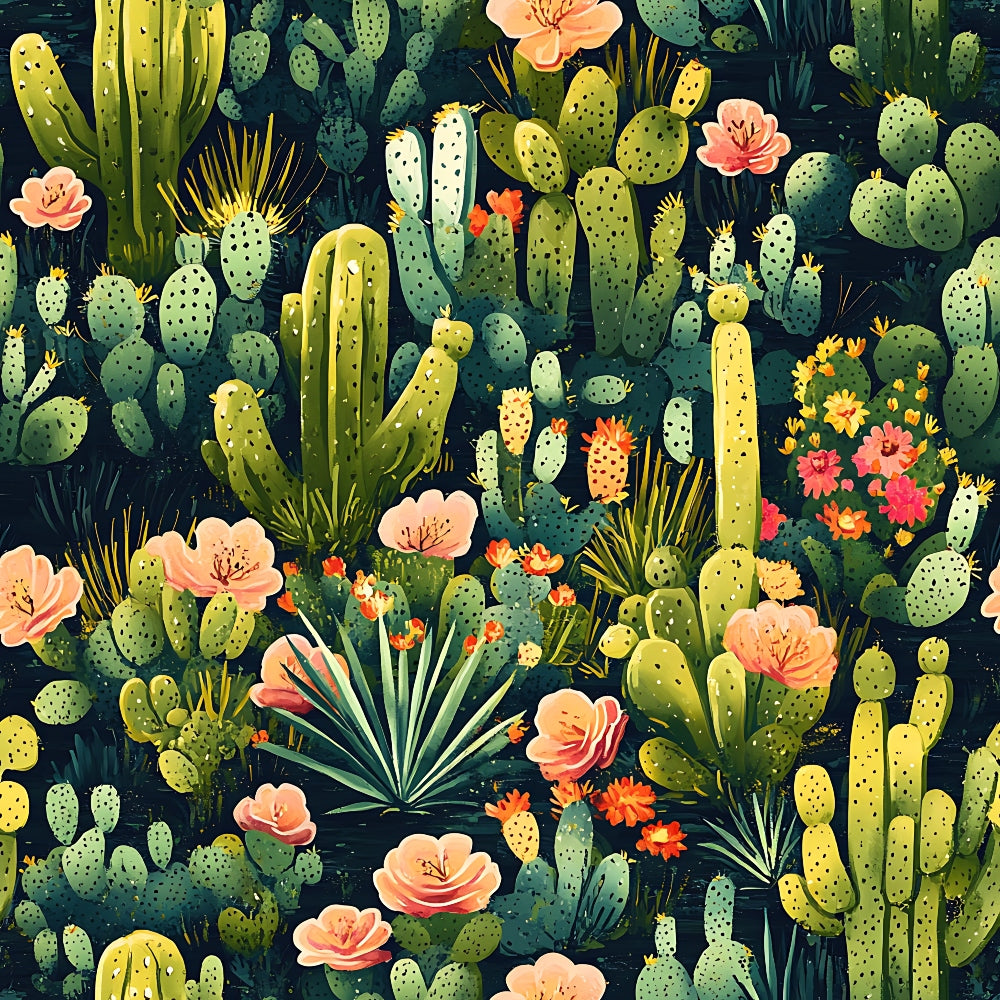 Desert Blooms Pattern 7 Minky Fabric