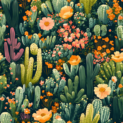 Desert Blooms Pattern 8 Minky Fabric