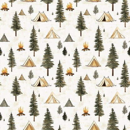 Camping in the Forest Pattern 2 Quilting Cotton Fabric