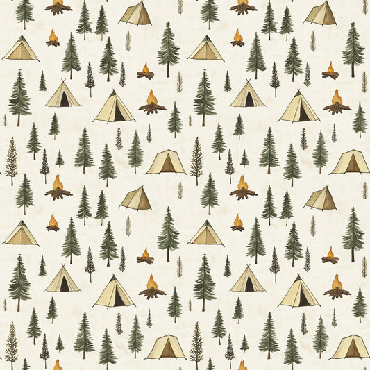 Camping in the Forest Pattern 6 Quilting Cotton Fabric