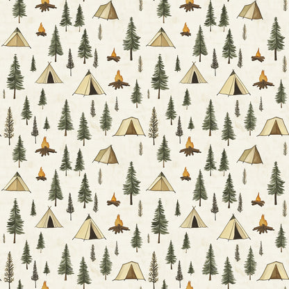 Woodland Campsite Pattern 6 Minky Fabric