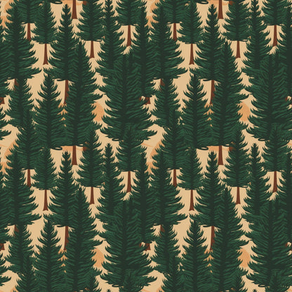 Evergreen Campfire Nights Pattern 10 Minky Fabric