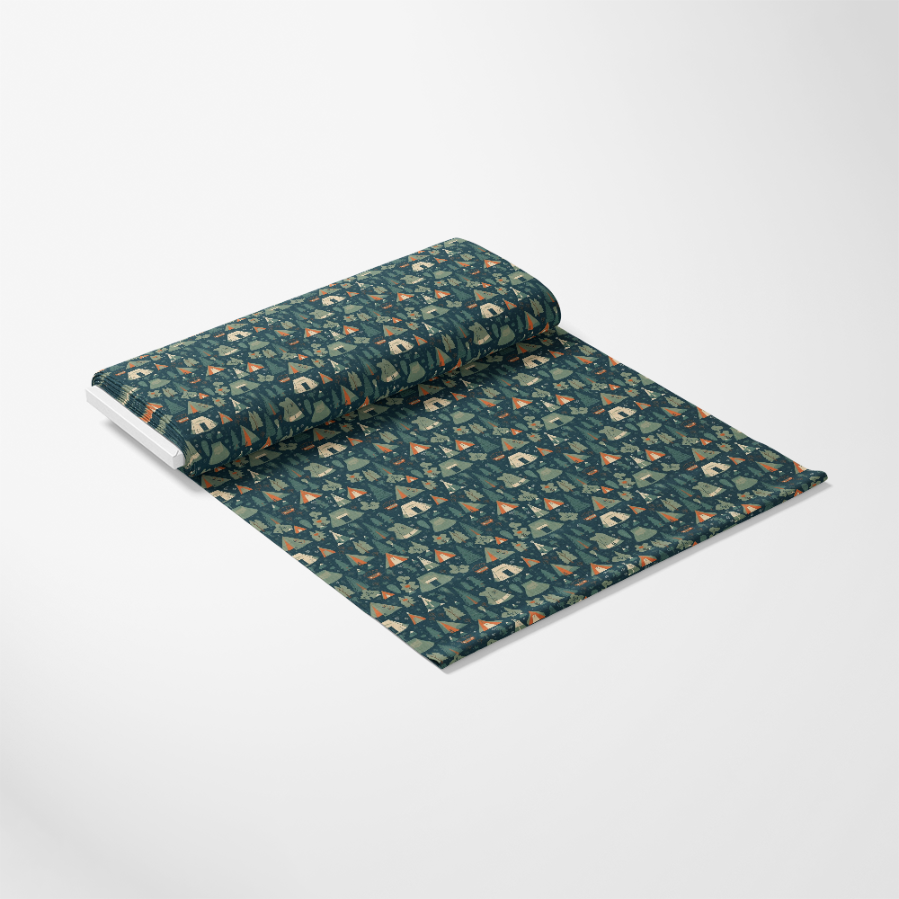Camping Graphics Pattern 3 Quilting Cotton Fabric