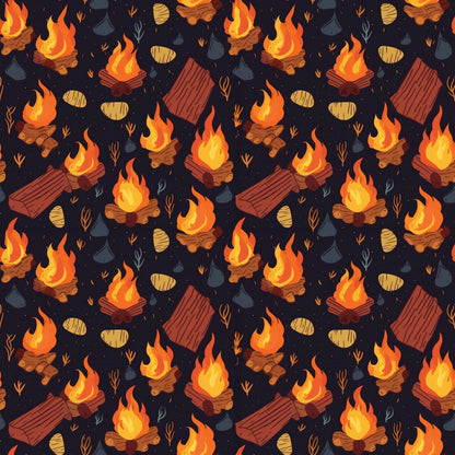Evergreen Campfire Nights Pattern 4 Minky Fabric