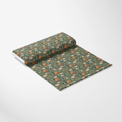Camping Graphics Pattern 6 Quilting Cotton Fabric