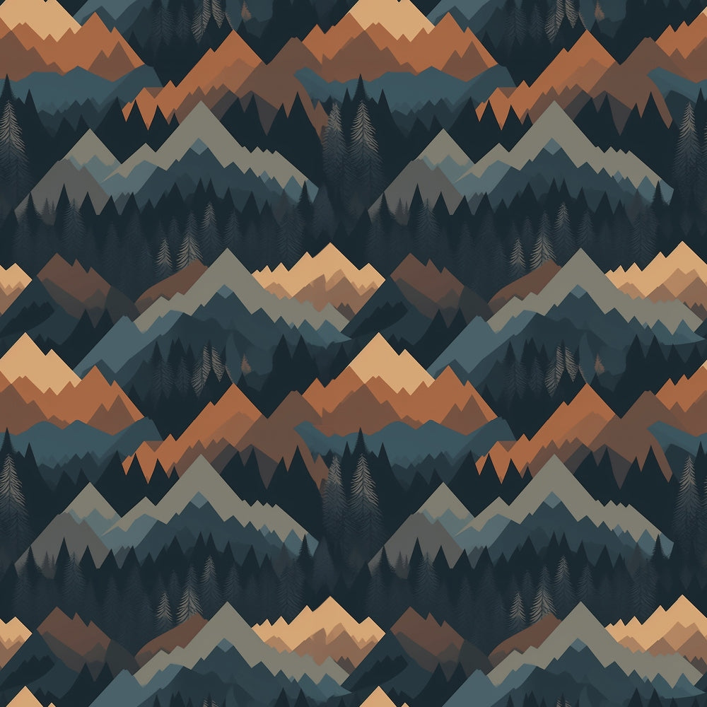Evergreen Campfire Nights Pattern 9 Minky Fabric