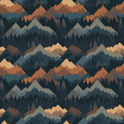 Evergreen Campfire Nights Pattern 9 Minky Fabric