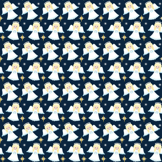 Cartoon Christmas Nativity Pattern 10 Quilting Cotton Fabric