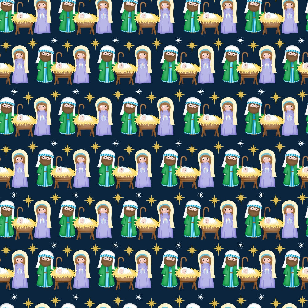 Holy Night Pattern 12 Minky Fabric