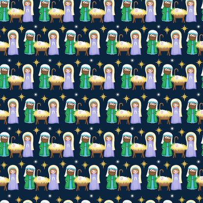 Holy Night Pattern 12 Minky Fabric