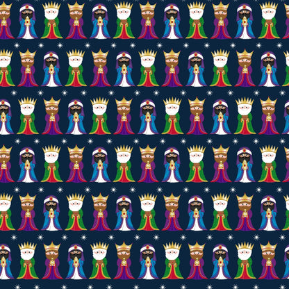 Cartoon Christmas Nativity Pattern 3 Quilting Cotton Fabric