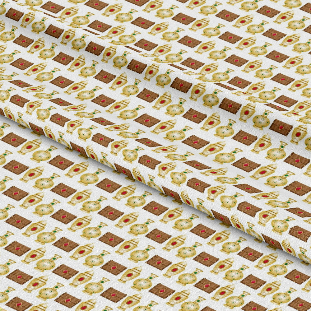 Cartoon Christmas Nativity Pattern 4 Quilting Cotton Fabric