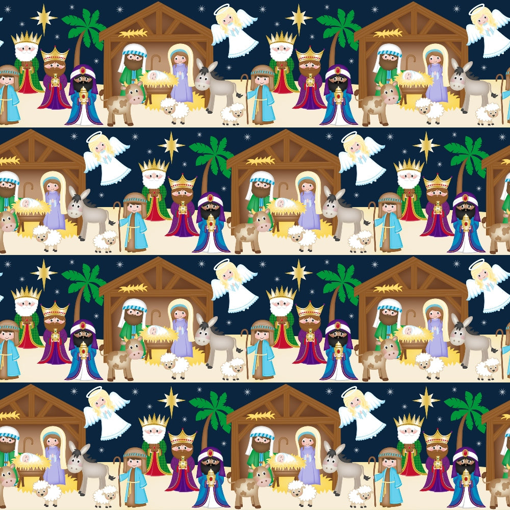 Holy Night Pattern 5 Minky Fabric