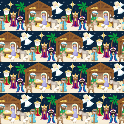 Holy Night Pattern 5 Minky Fabric