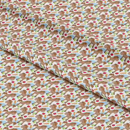 Cartoon Farm Animals Pattern 5 Quilting Cotton Fabric