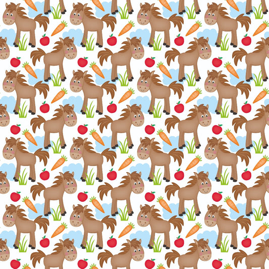 Cartoon Farm Animals Pattern 5 Quilting Cotton Fabric