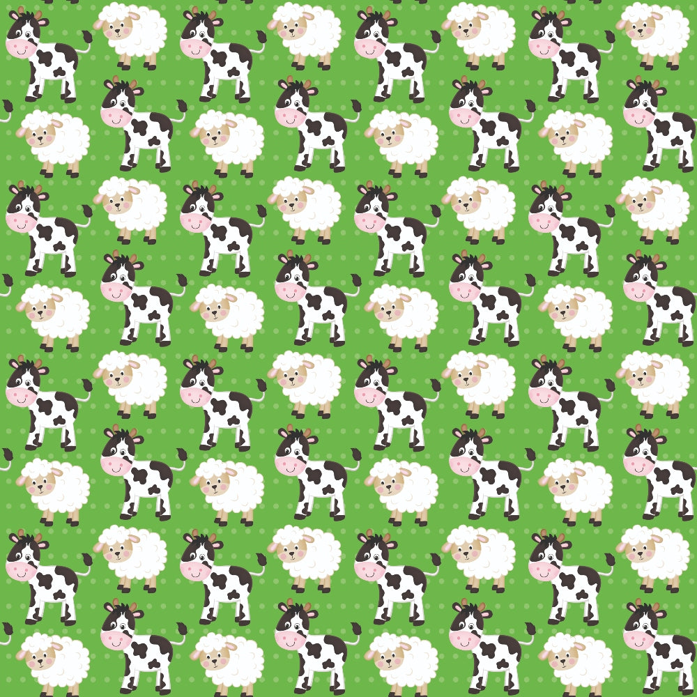 Barnyard Buddies Pattern 6 Minky Fabric