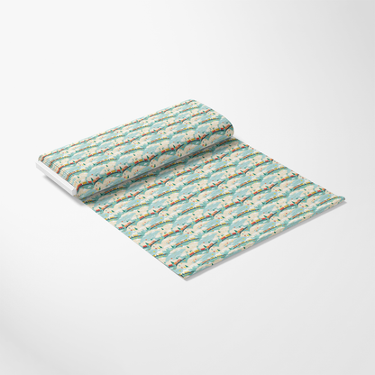 Cartoon Trains Pattern 20 Quilting Cotton Fabric