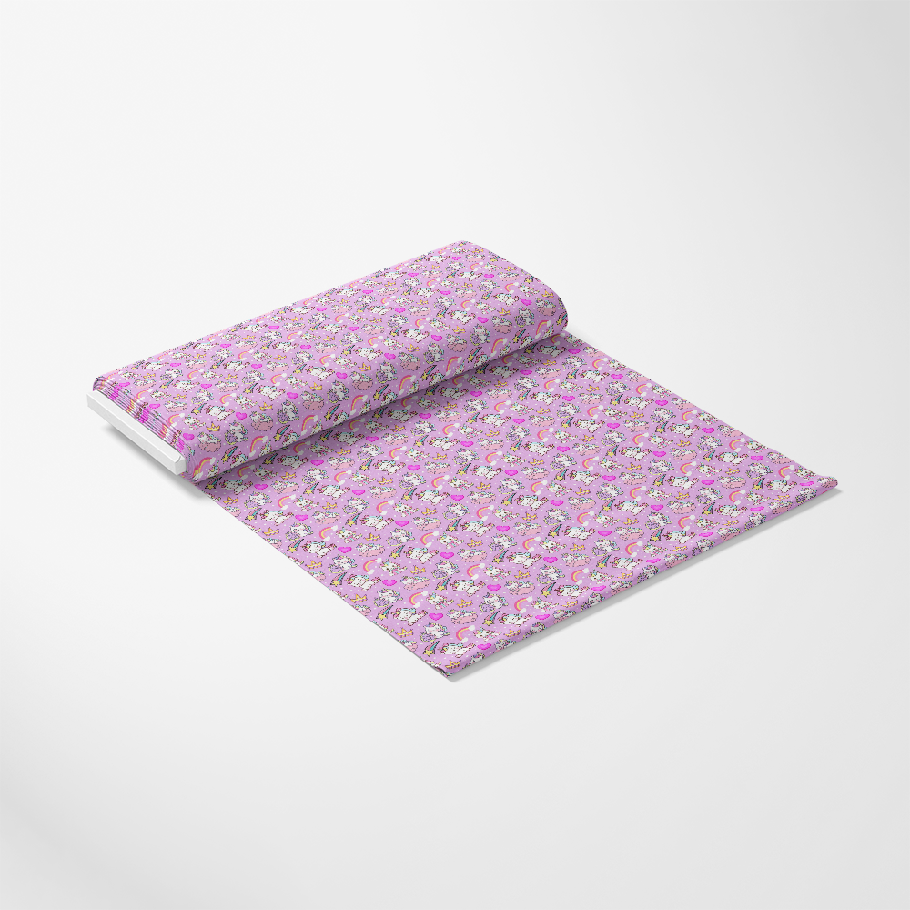 Cartoon Unicorns Pattern 6 Quilting Cotton Fabric