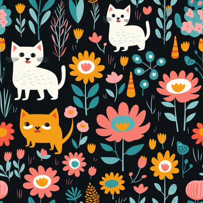 Kitten Meadow Pattern 8 Minky Fabric