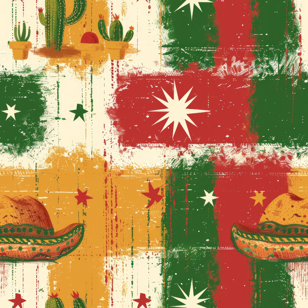 Cactus Fiesta Pattern 10 Minky Fabric