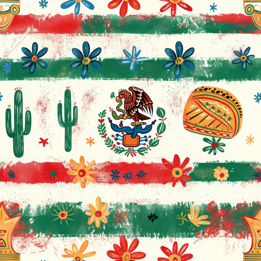 Cactus Fiesta Pattern 18 Minky Fabric