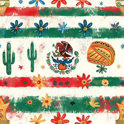 Cactus Fiesta Pattern 18 Minky Fabric