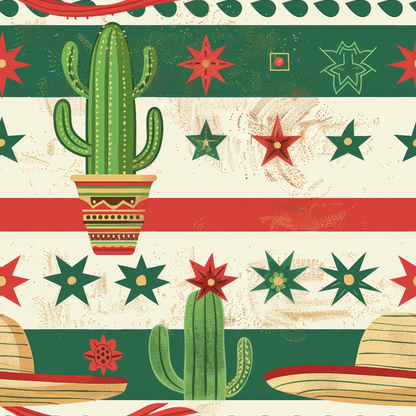 Cactus Fiesta Pattern 21 Minky Fabric