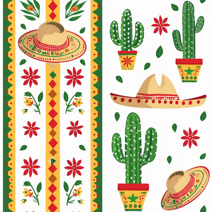 Cactus Fiesta Pattern 22 Minky Fabric