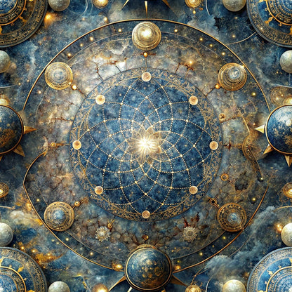 Astral Mandala Pattern 2 Minky Fabric