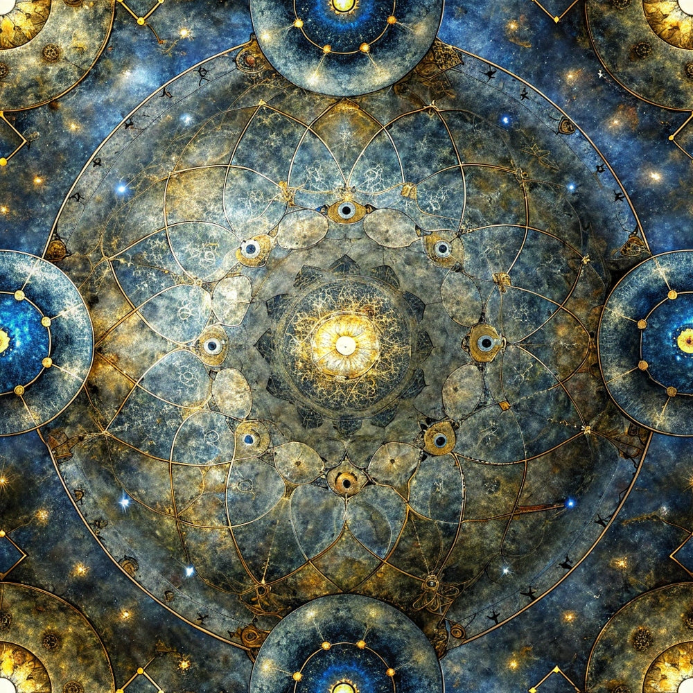 Astral Mandala Pattern 3 Minky Fabric