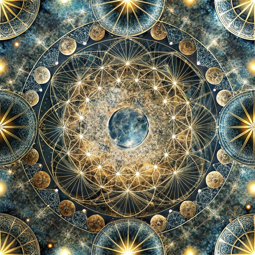 Astral Mandala Pattern 4 Minky Fabric