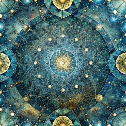 Astral Mandala Pattern 5 Minky Fabric