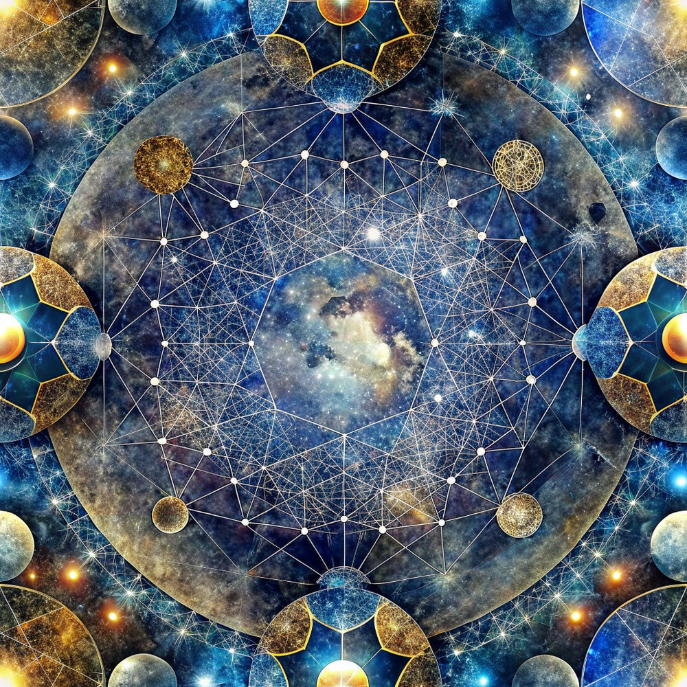 Astral Mandala Pattern 6 Minky Fabric