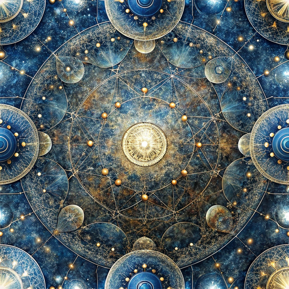 Astral Mandala Pattern 7 Minky Fabric