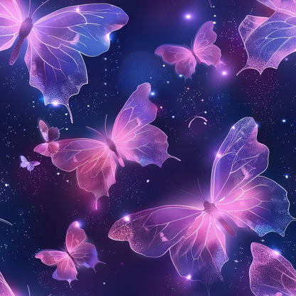Celestial Butterfly Garden Pattern 3 Quilting Cotton Fabric