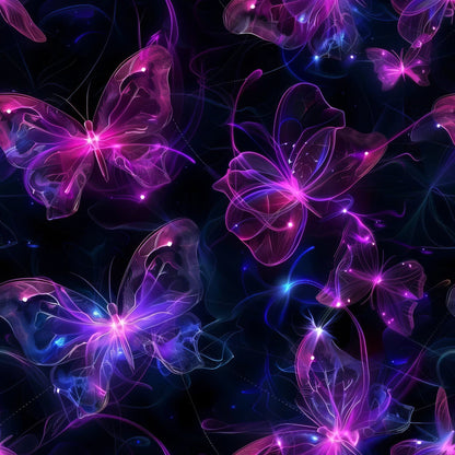 Neon Flutter Pattern 4 Minky Fabric
