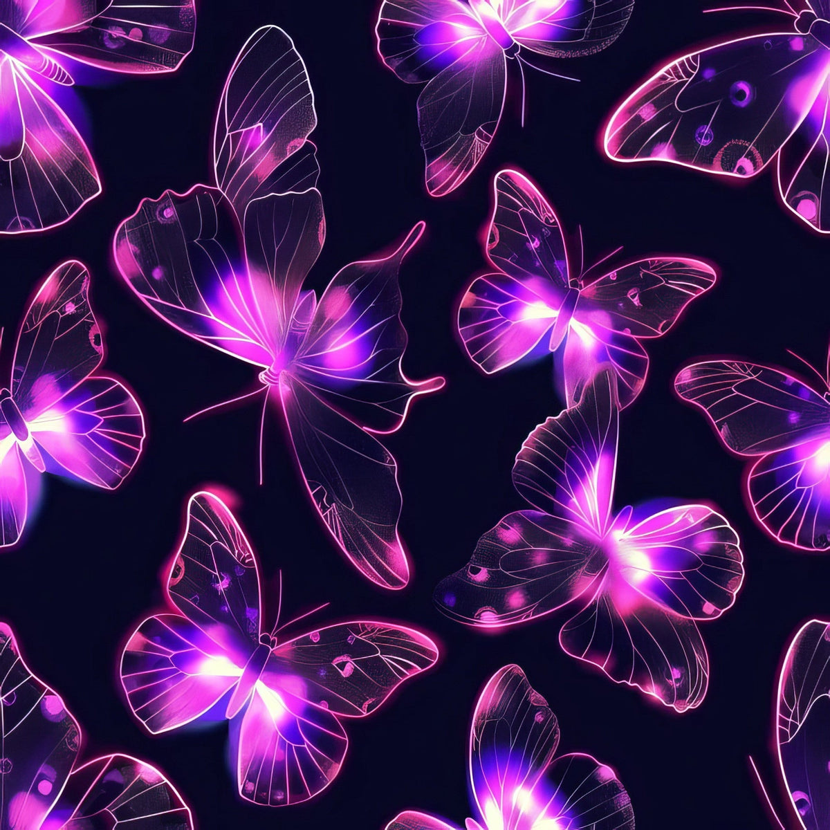 Neon Flutter Pattern 6 Minky Fabric
