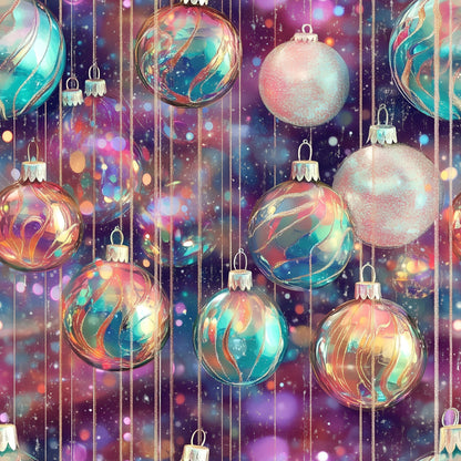 Opalescent Baubles Pattern 14 Minky Fabric