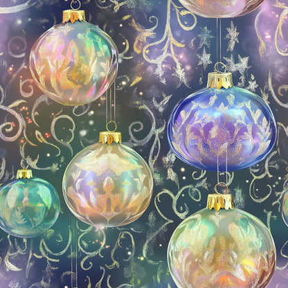 Opalescent Baubles Pattern 16 Minky Fabric